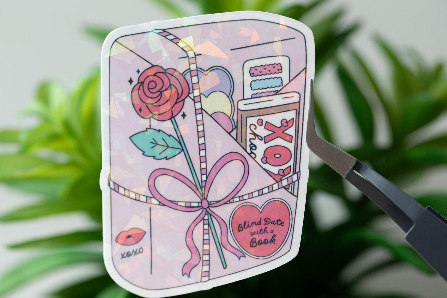 Valentine Blind Date Holographic Sticker