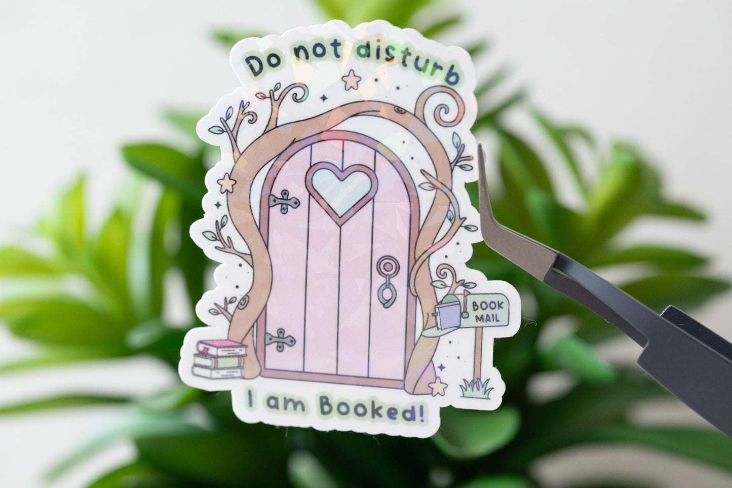 Do Not Disturb I Am Booked Holographic Sticker