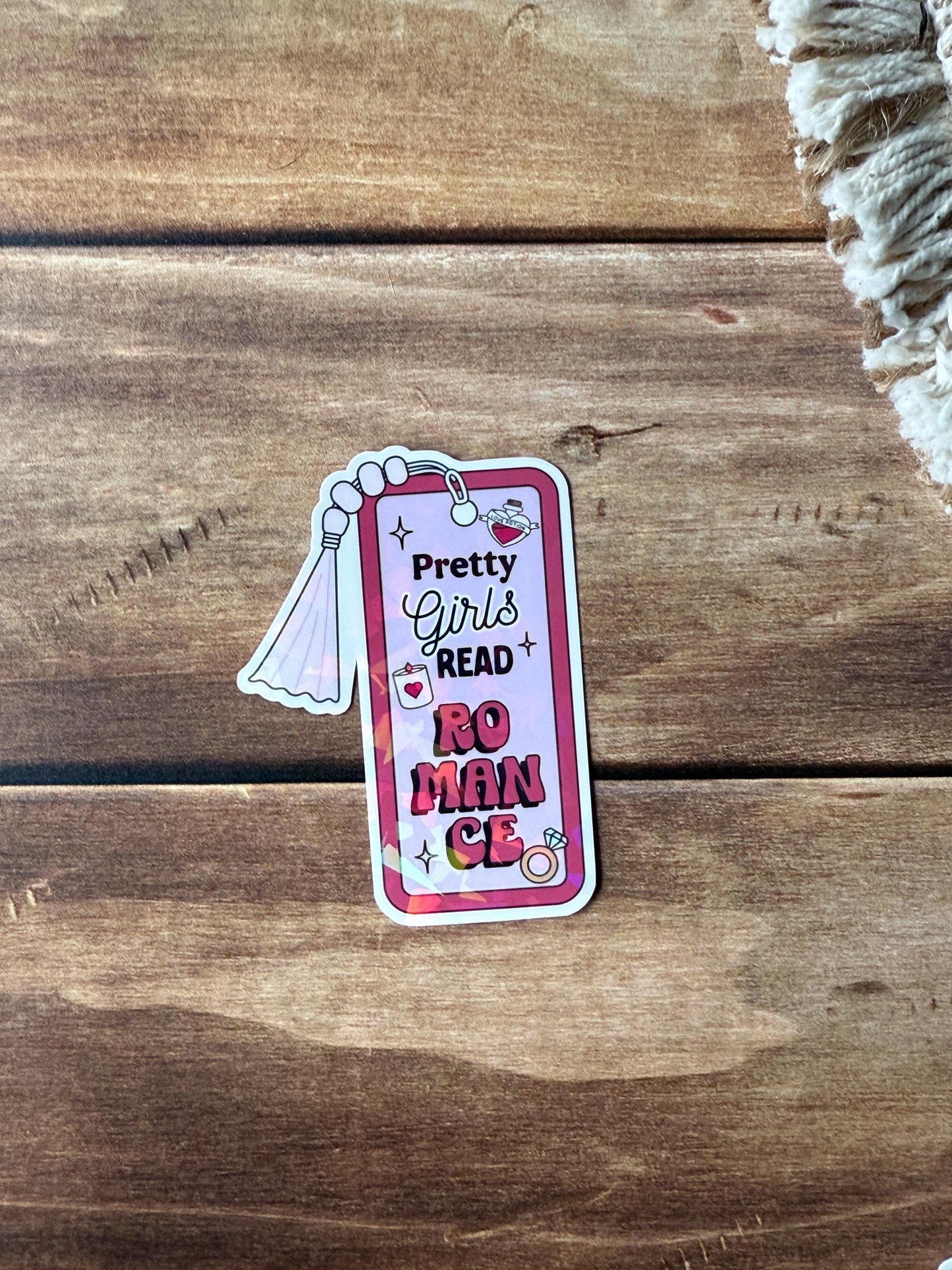 Pretty Girls Read Holographic Sticker