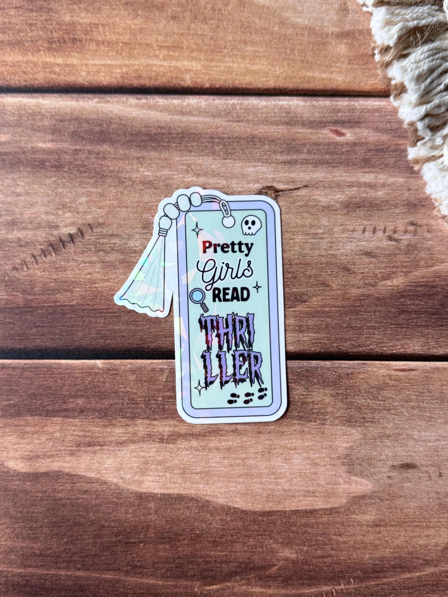 Pretty Girls Read Holographic Sticker