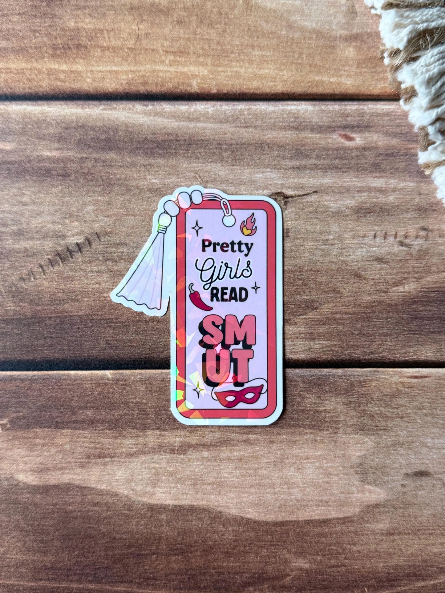 Pretty Girls Read Holographic Sticker