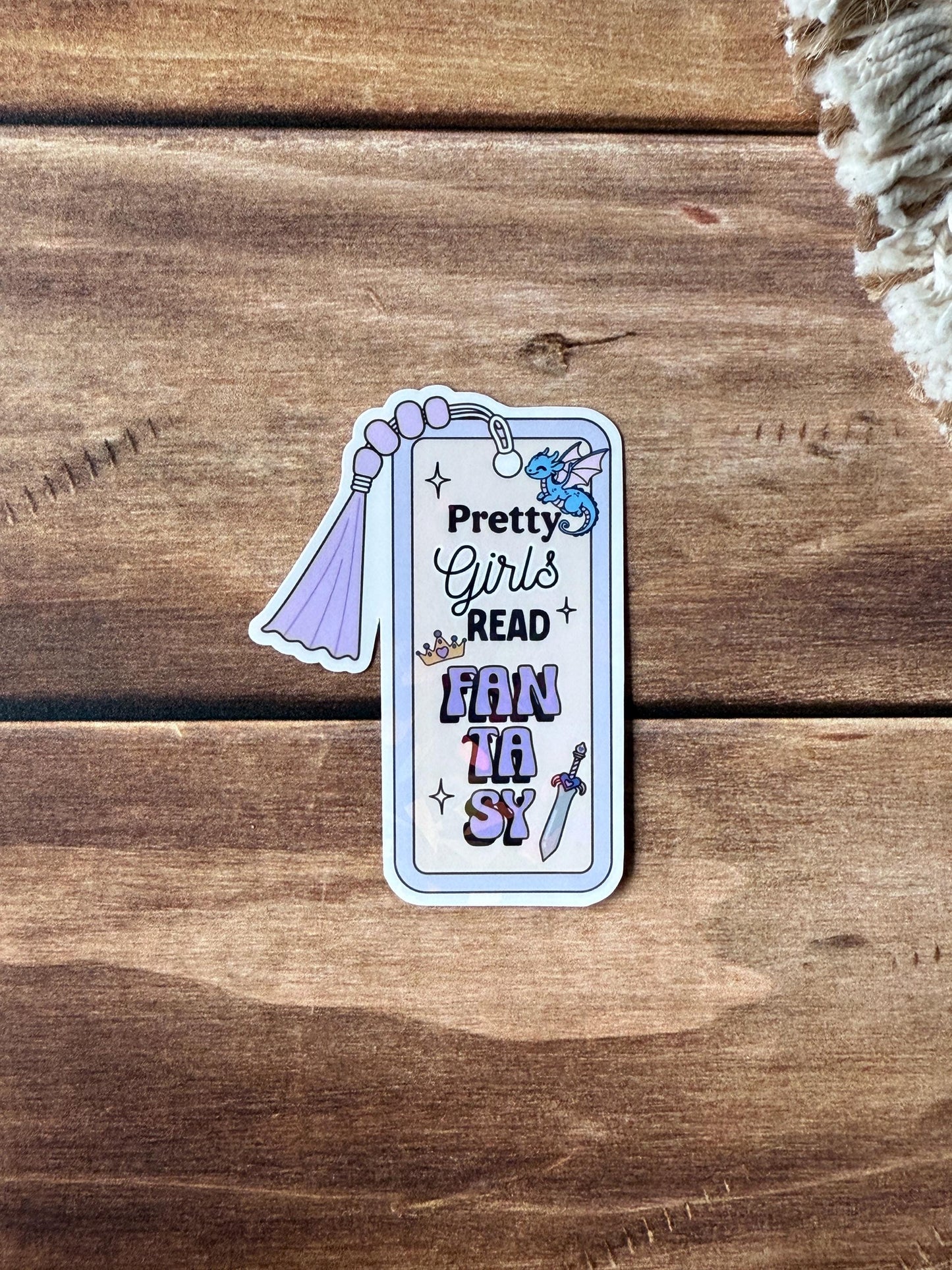 Pretty Girls Read Holographic Sticker