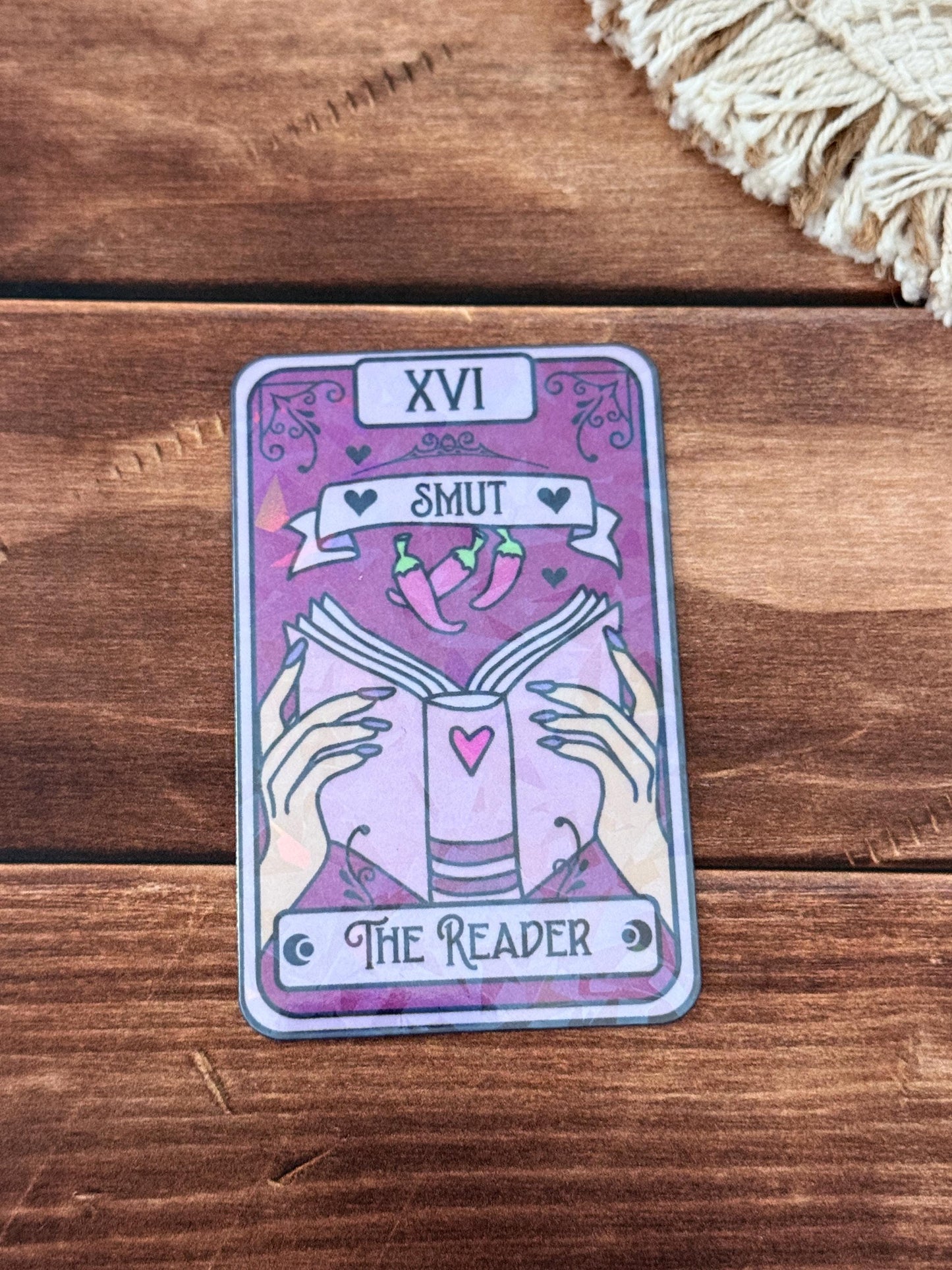The Smut Reader Tarot Card Bookmark Holographic Bookmark