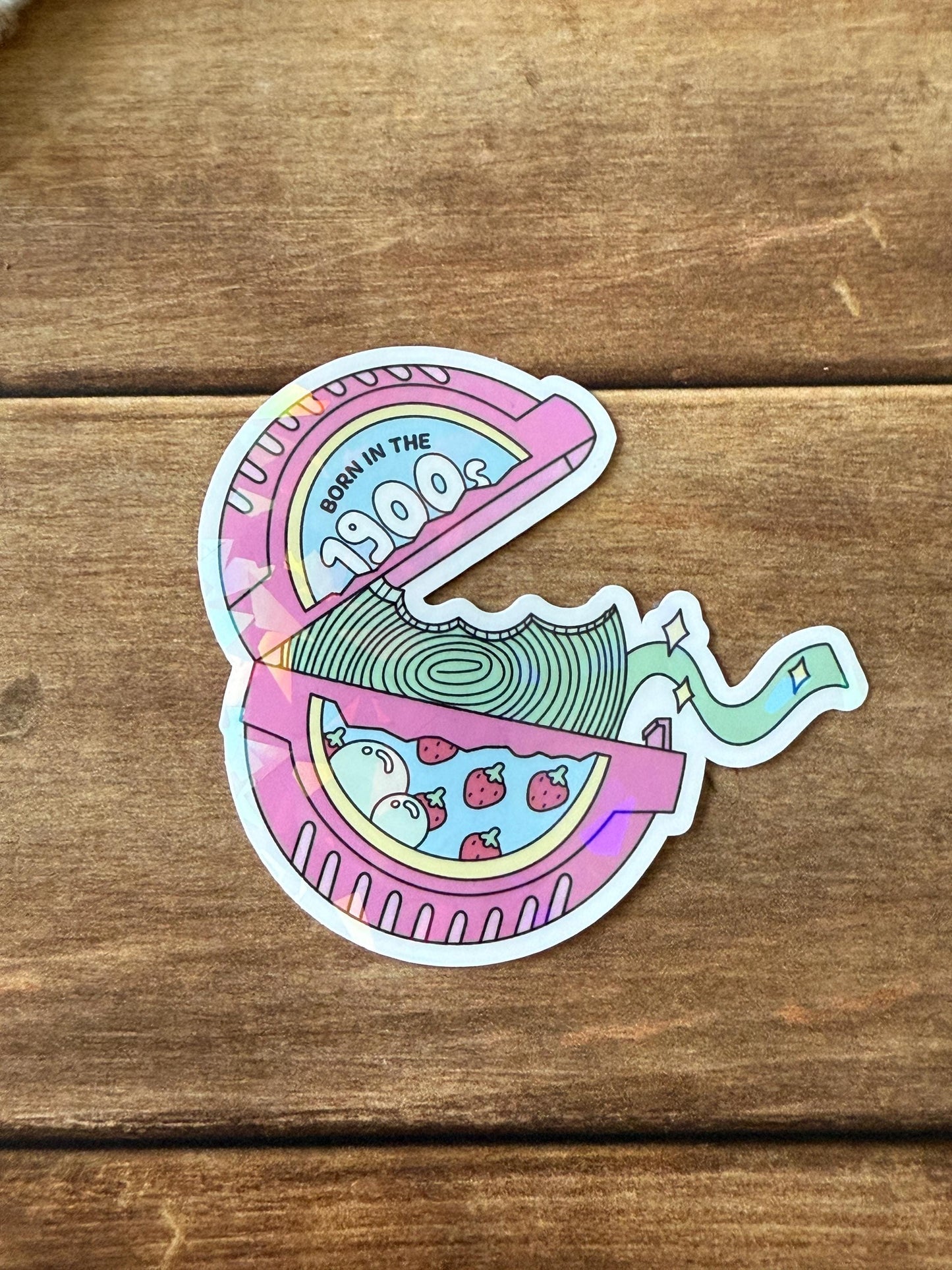 Born in the 1900's Holographic Sticker
