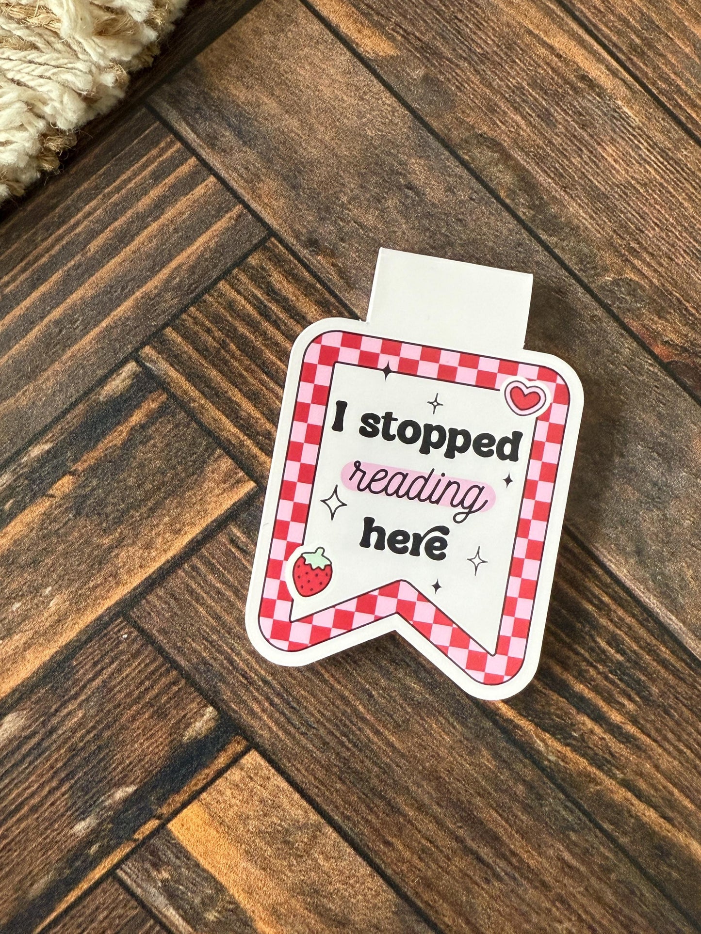 I Stopped Reading Here Checkered