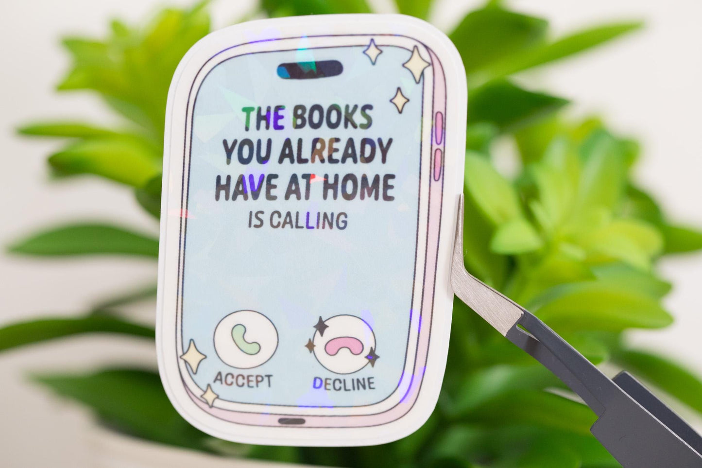 Books at Home Holographic Sticker