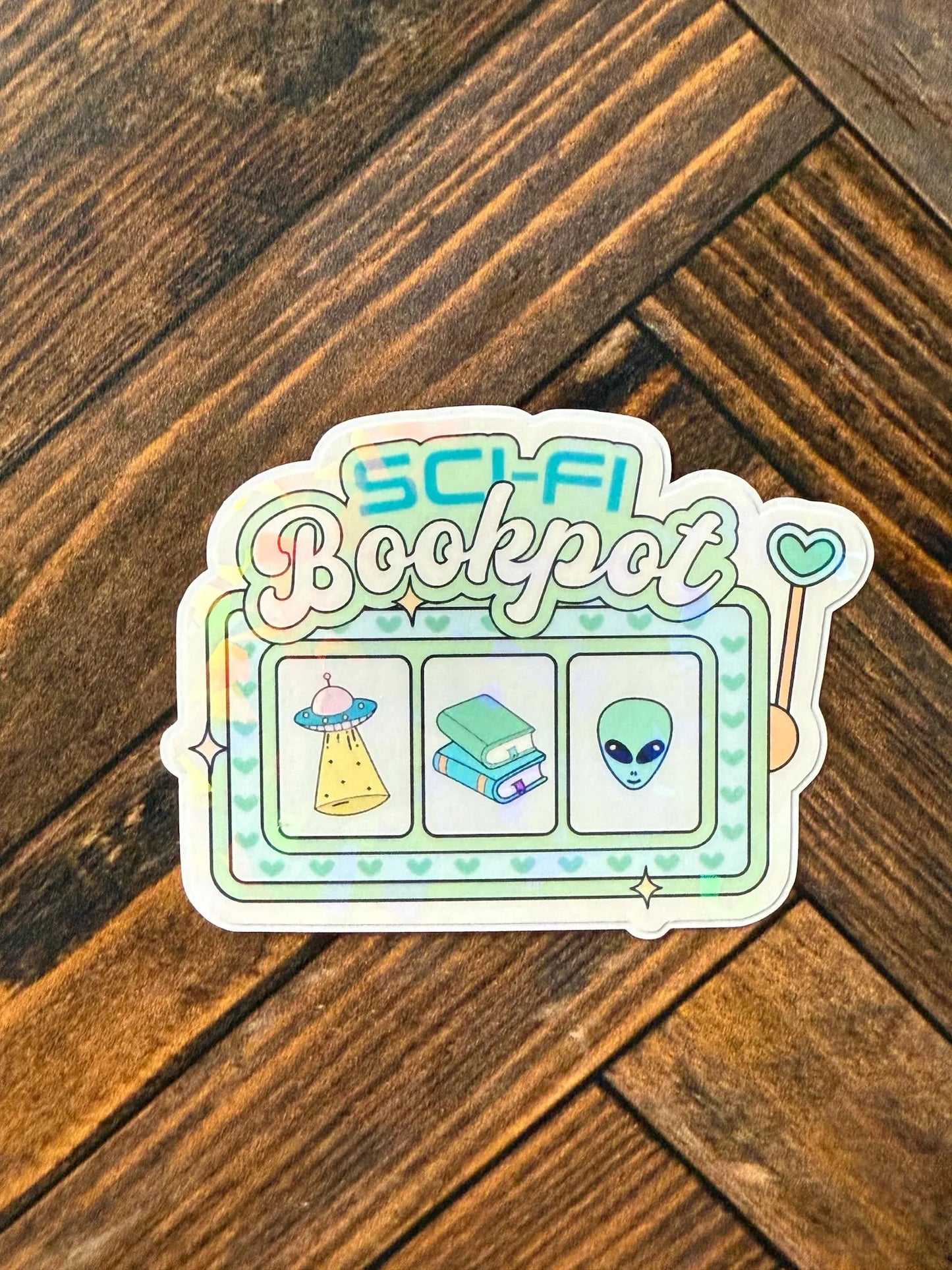 Bookpot Bookish Holographic Sticker