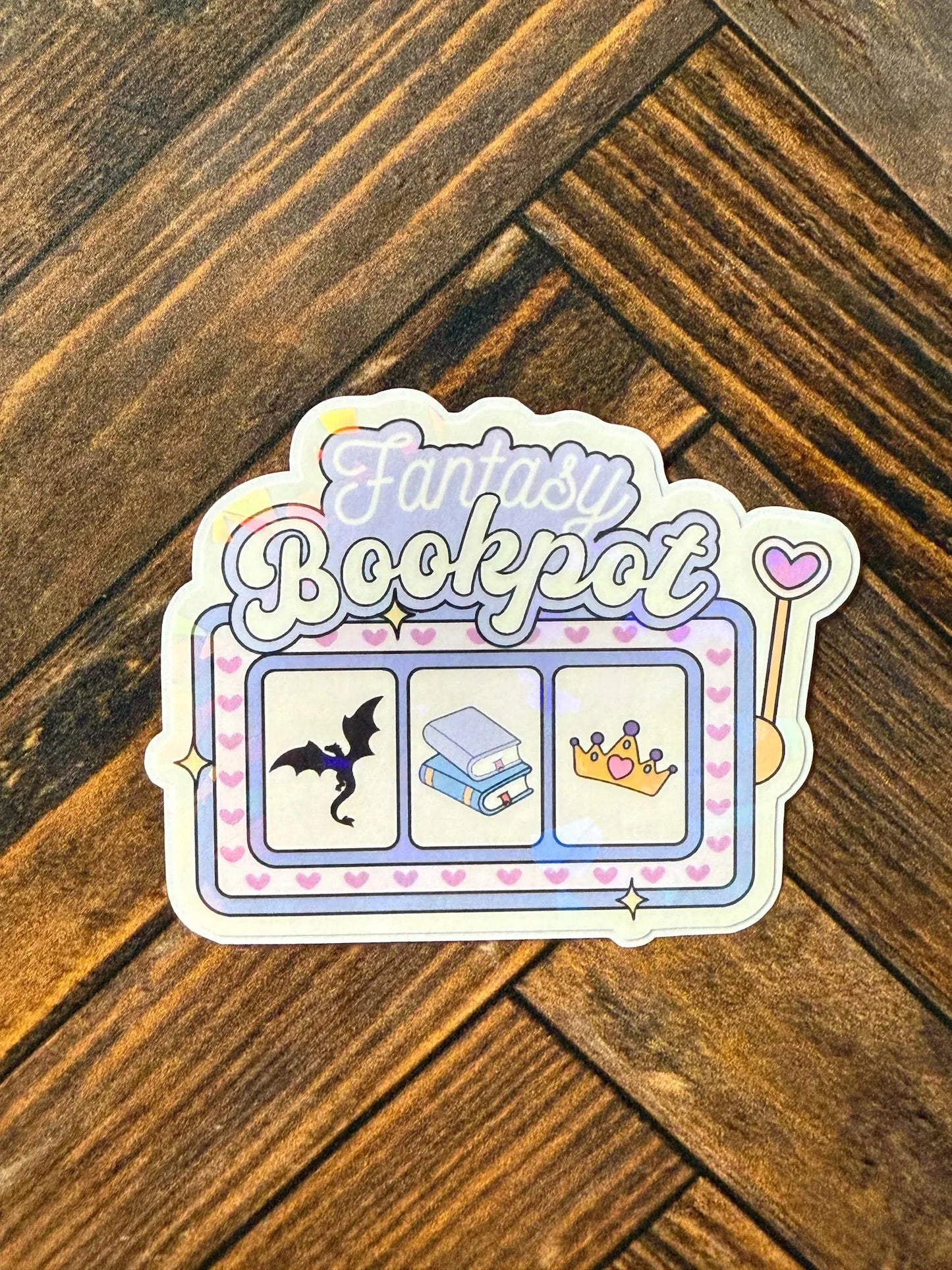 Bookpot Bookish Holographic Sticker