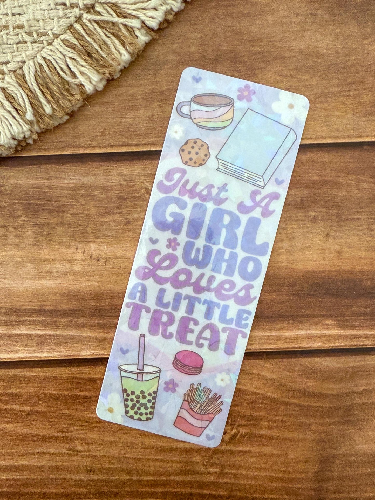 Book and a Little Treat Holographic Bookmark