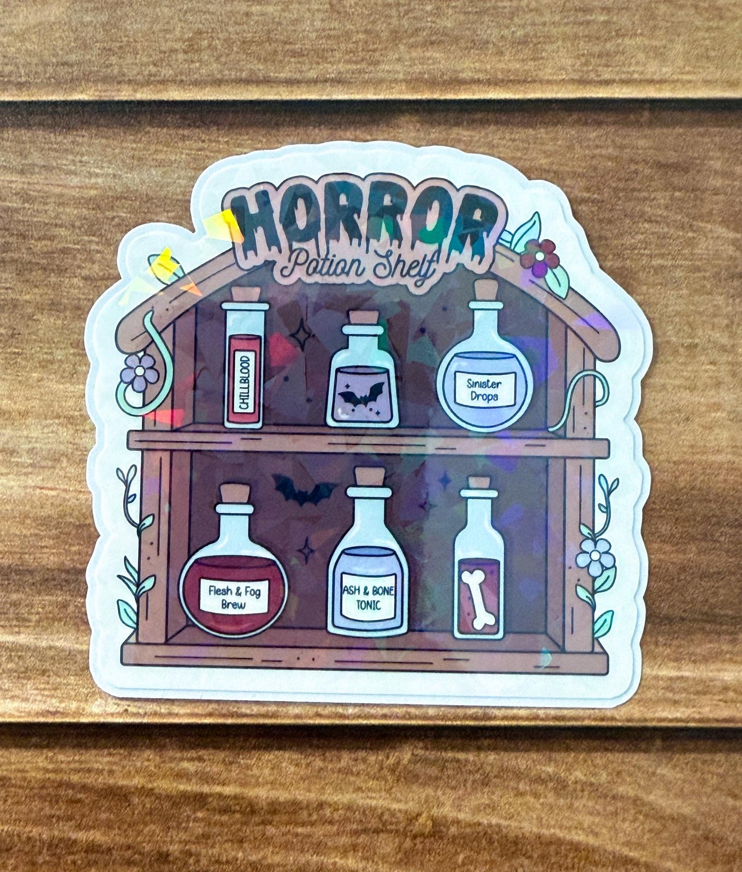 Potion Shelves Holographic Sticker