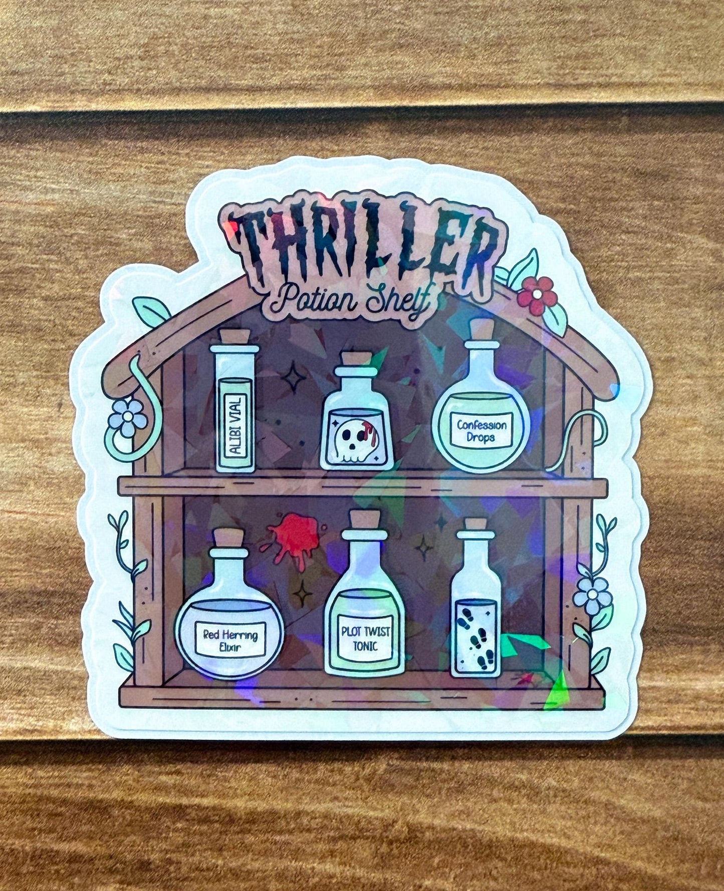 Potion Shelves Holographic Sticker