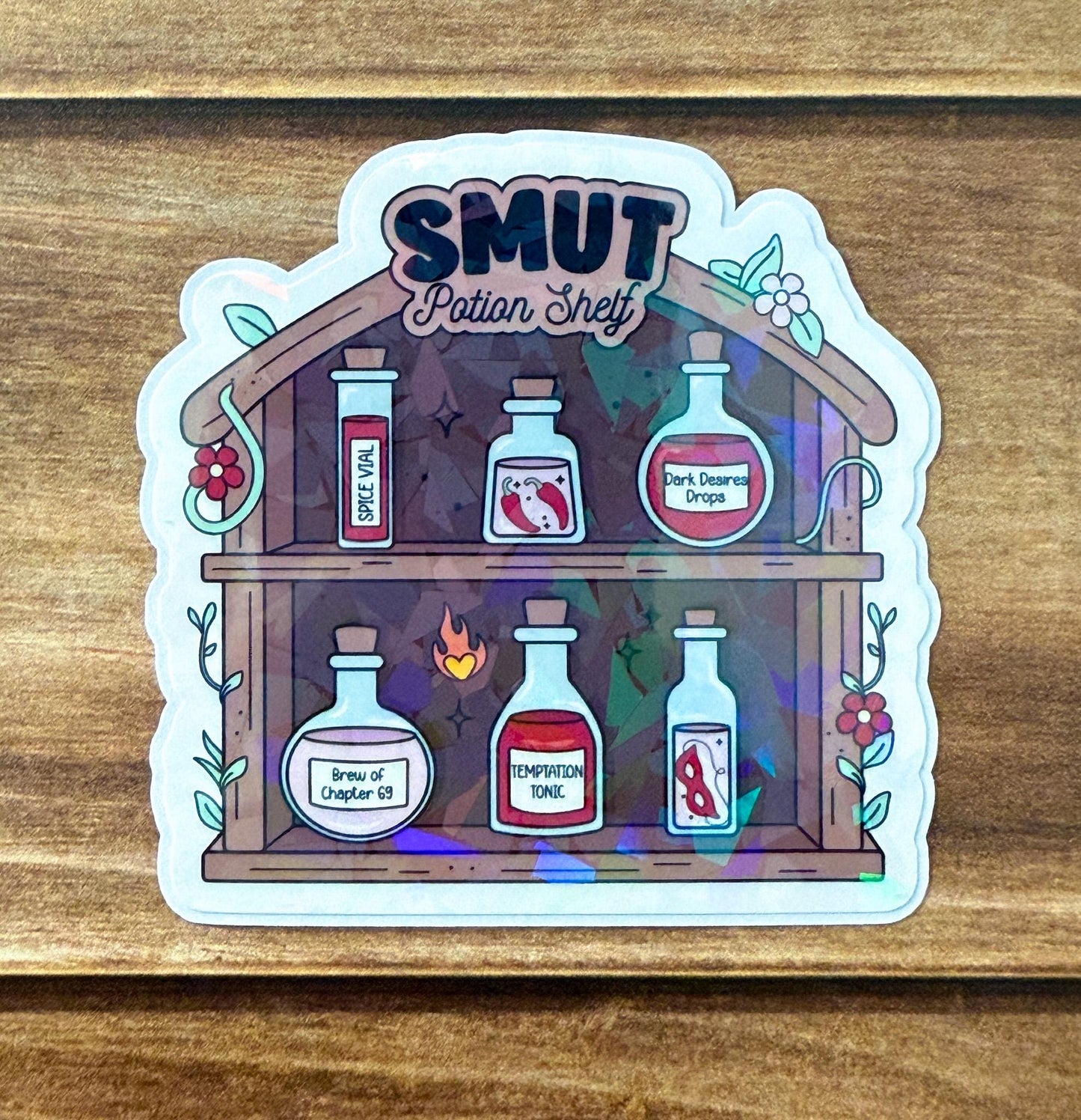Potion Shelves Holographic Sticker