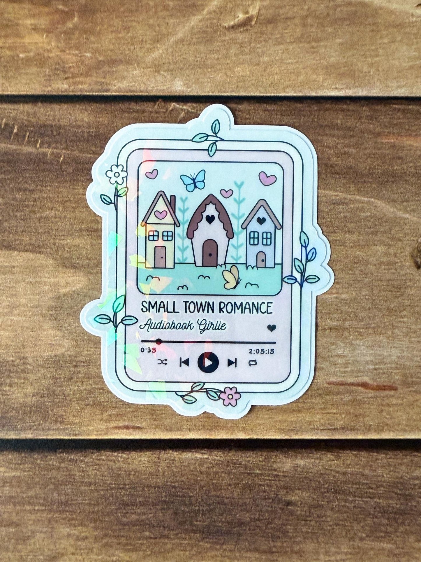 Bookish Audiobook Holographic Sticker