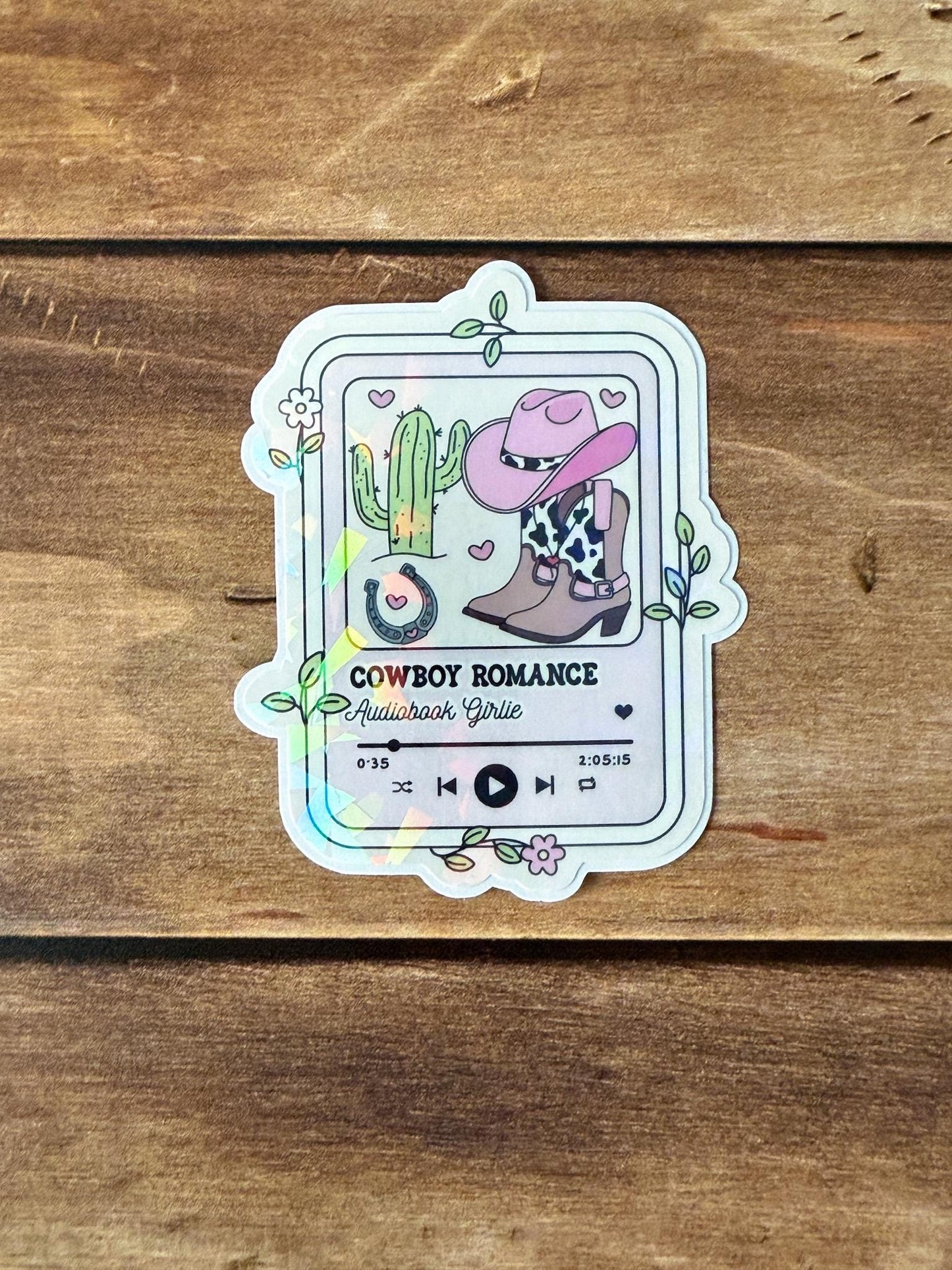 Bookish Audiobook Holographic Sticker