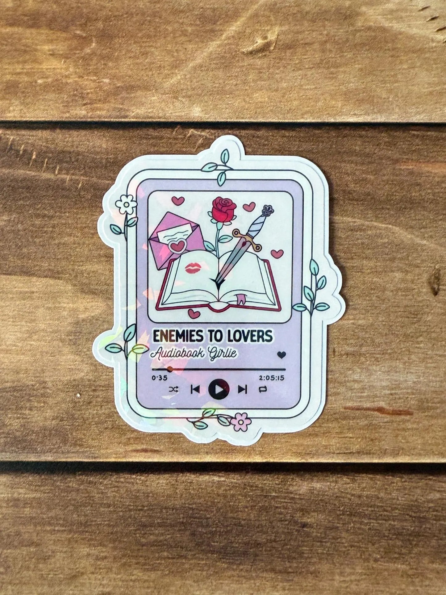 Bookish Audiobook Holographic Sticker