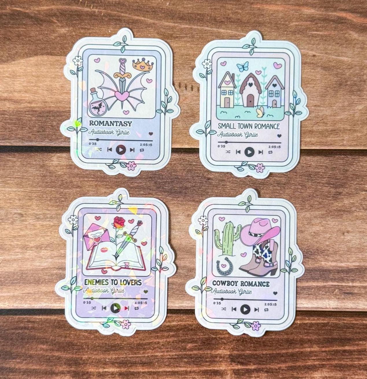 Bookish Audiobook Holographic Sticker