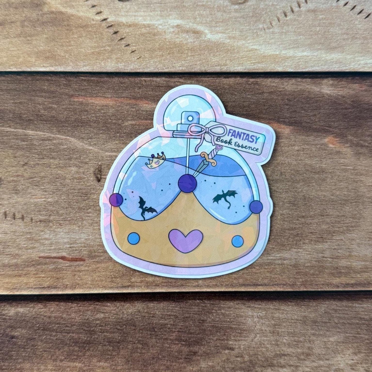 Bookish Essence Holographic Sticker