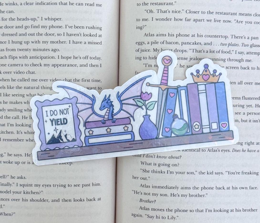 Bookish Bookshelf Holographic Bookmark