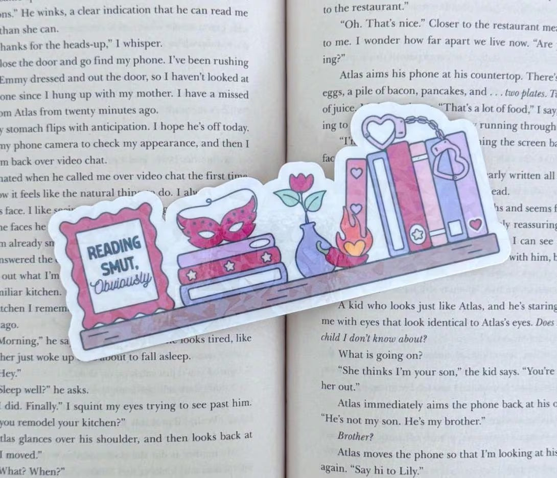 Bookish Bookshelf Holographic Bookmark