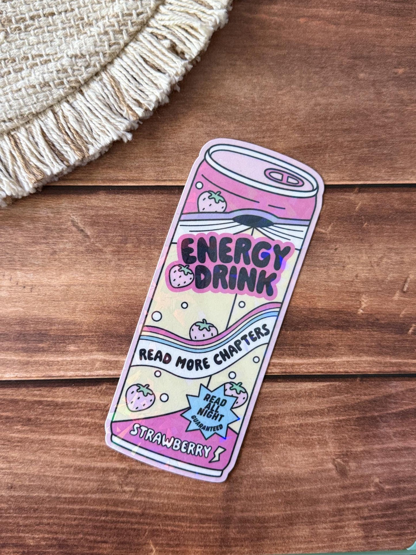 Energy Drink Bookmark Holographic Bookmark
