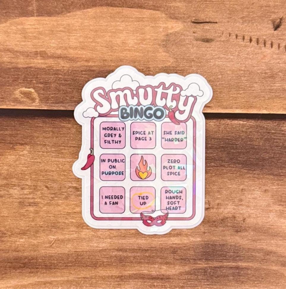 Bookish Bingo Holographic Sticker
