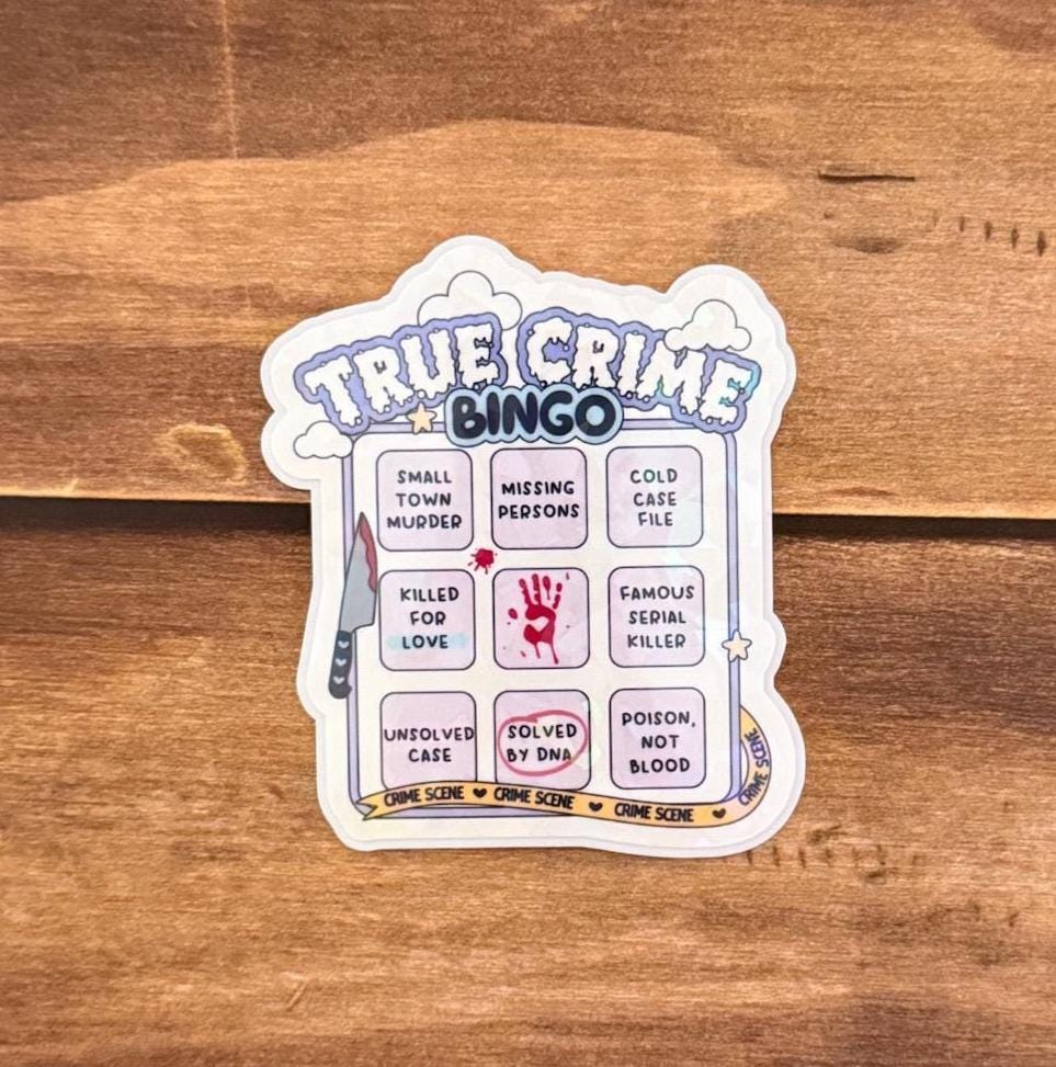 Bookish Bingo Holographic Sticker