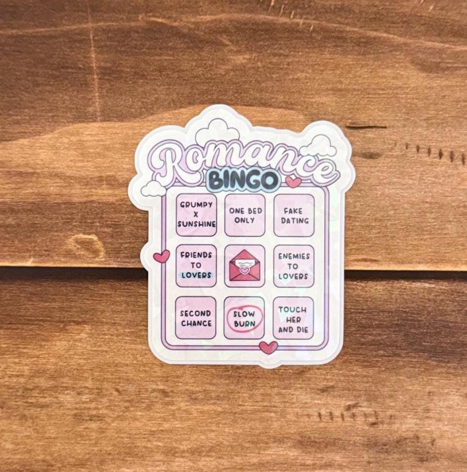 Bookish Bingo Holographic Sticker
