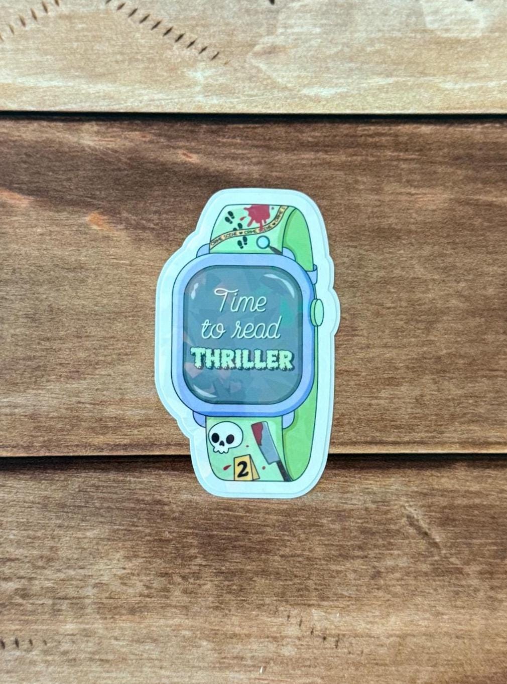 Bookish Smartwatch Holographic Sticker