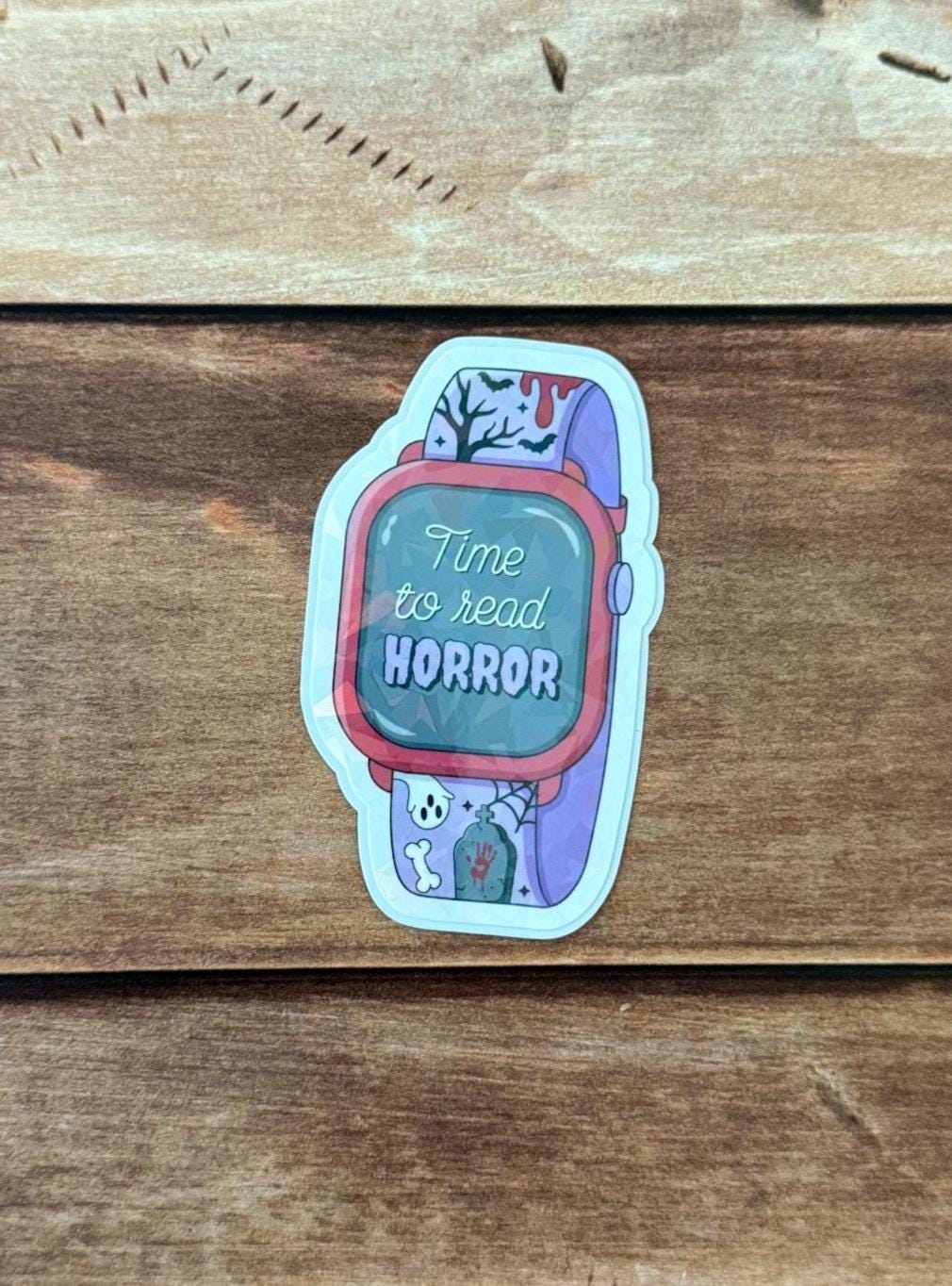 Bookish Smartwatch Holographic Sticker