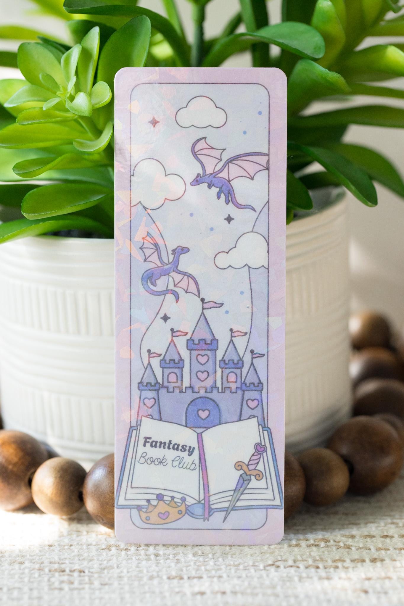 Book Club Bookish Holographic Bookmark