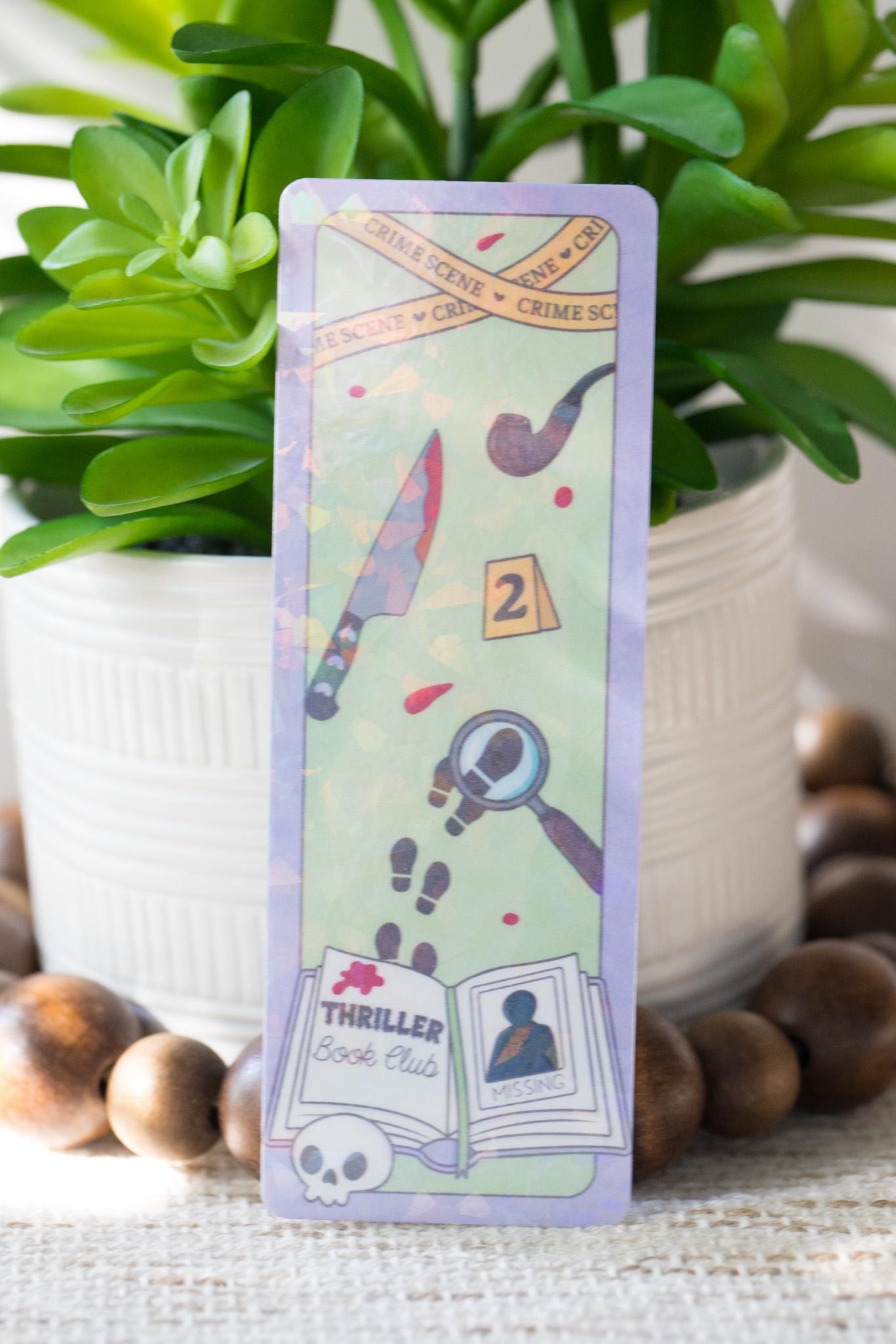 Book Club Bookish Holographic Bookmark