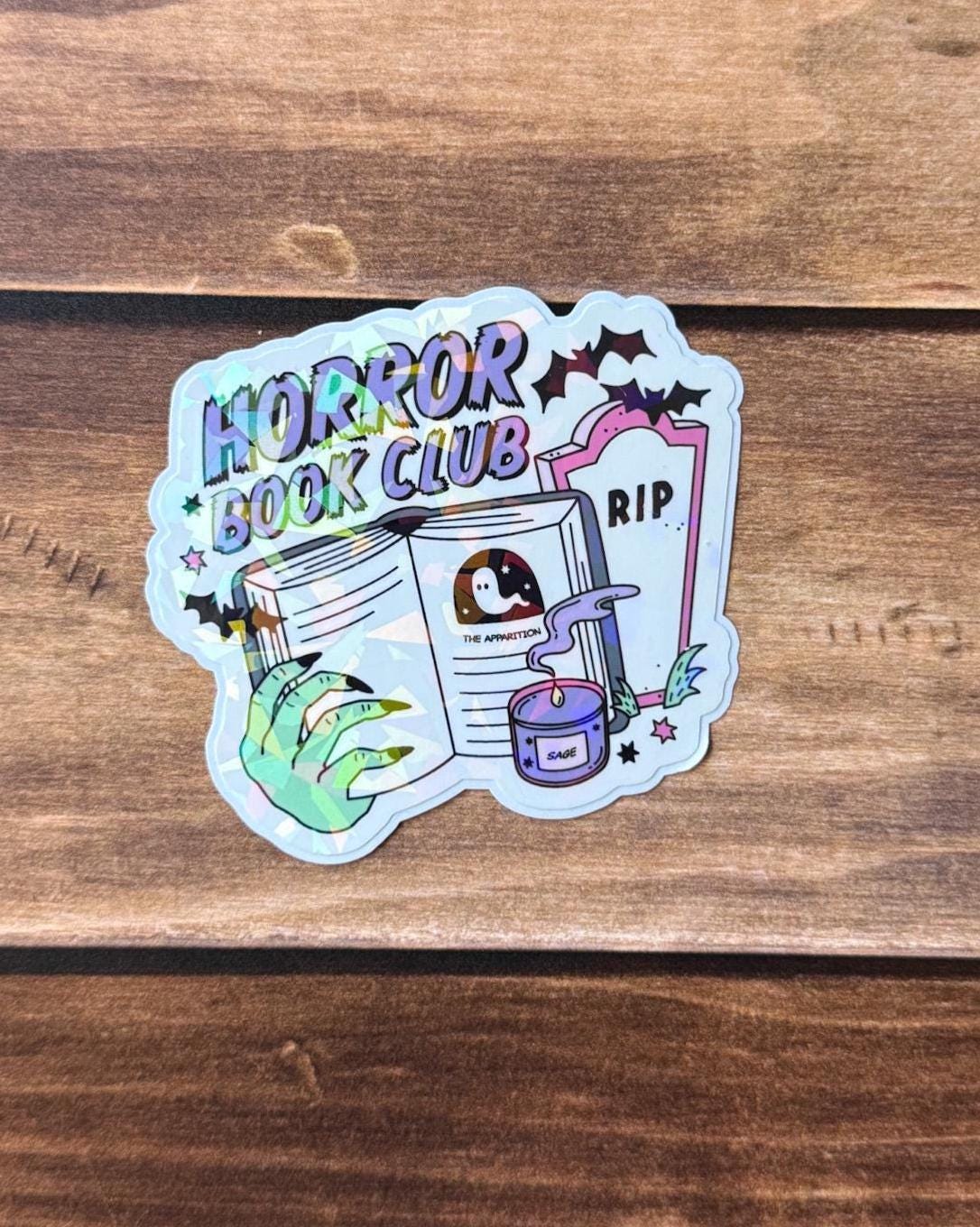 Bookish Book Club Holographic Sticker