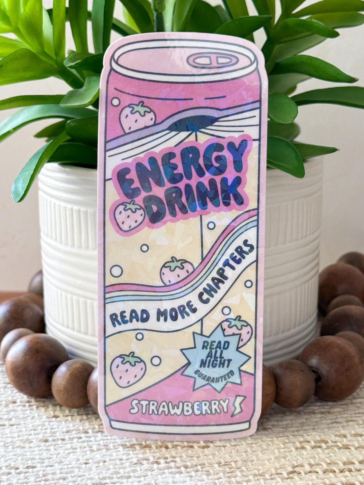 Energy Drink Bookmark Holographic Bookmark