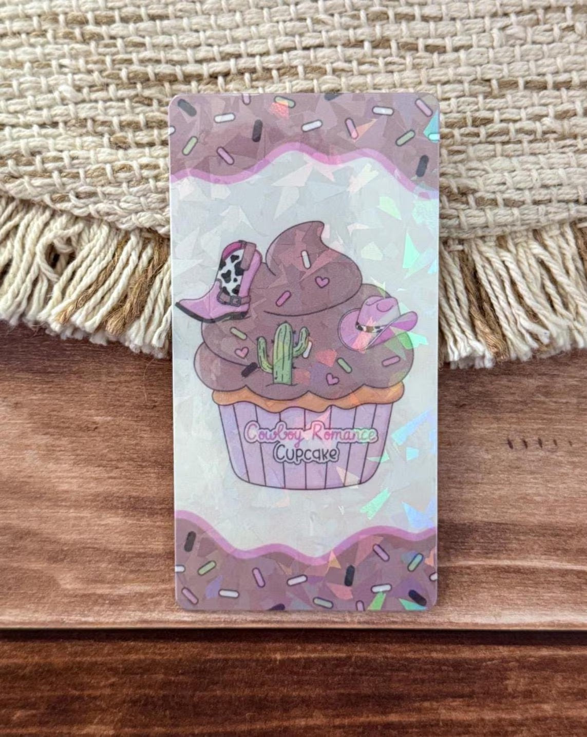 Romance Cupcake Bookmark Holographic Bookmark