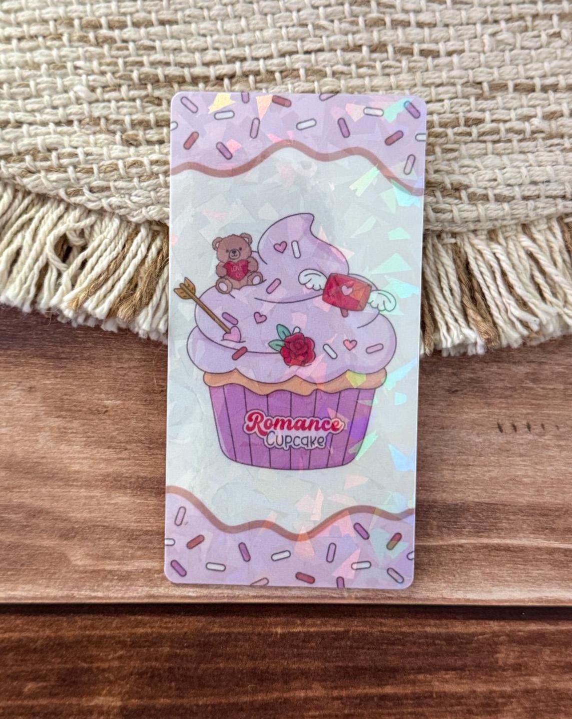 Bookish Cupcake Bookmark Holographic Bookmark