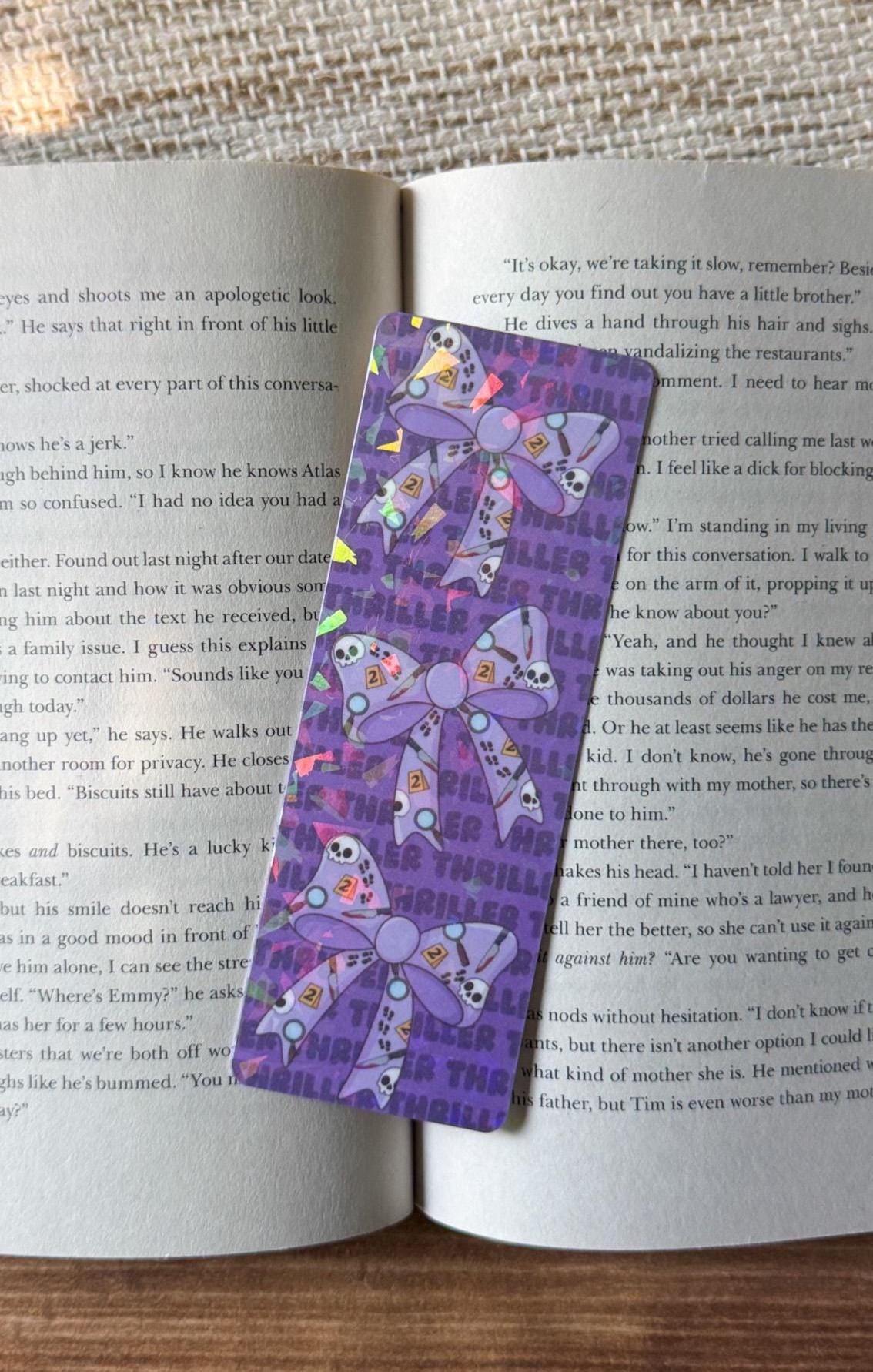 Bookish Bow Bookmark Holographic Bookmark