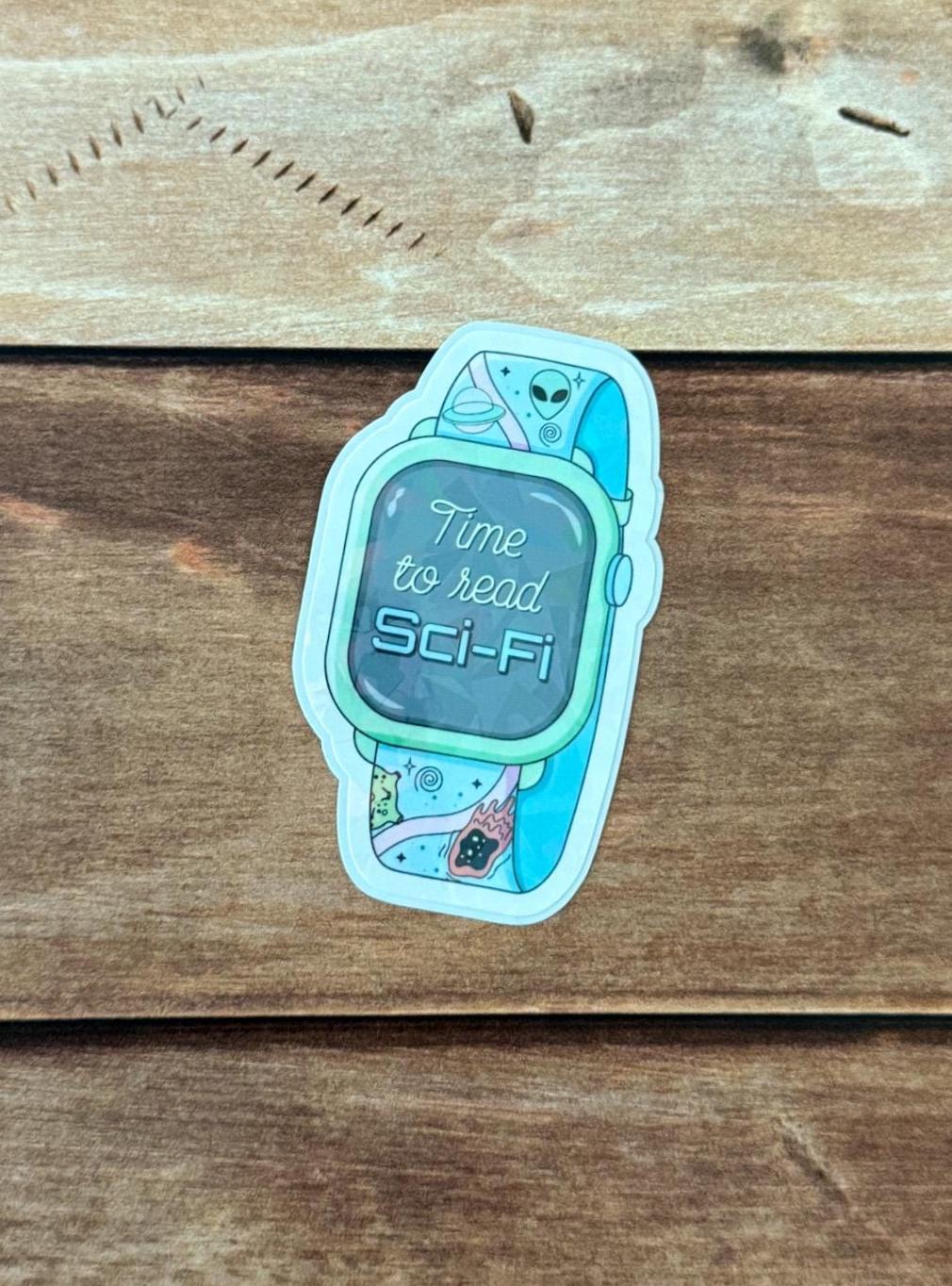 Bookish Smartwatch Holographic Sticker