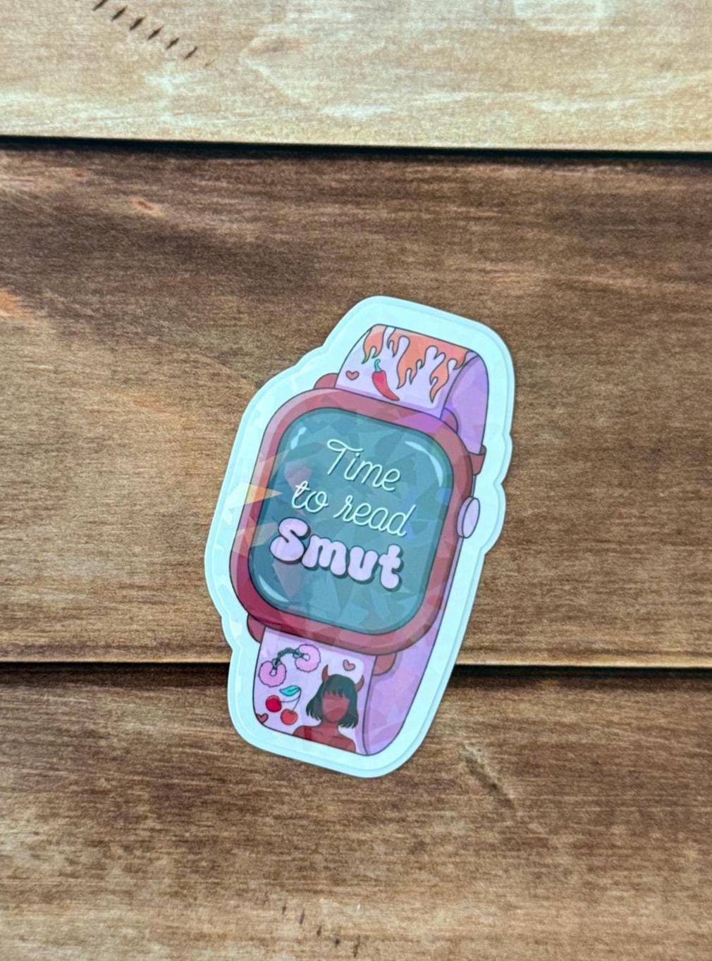 Bookish Smartwatch Holographic Sticker