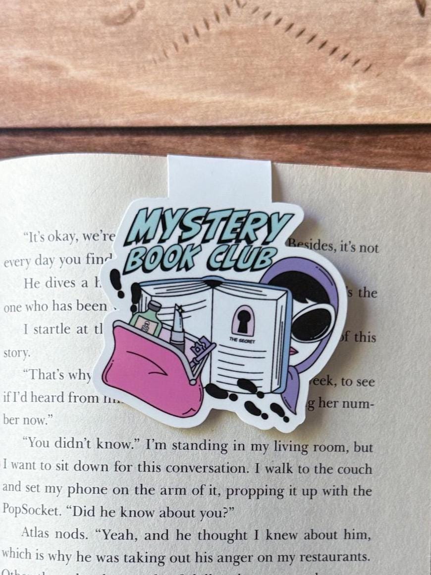 Bookish Book Club Magnetic Bookmark