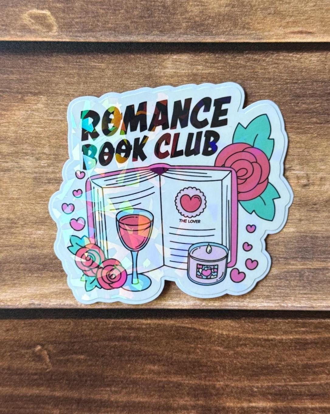Bookish Book Club Holographic Sticker