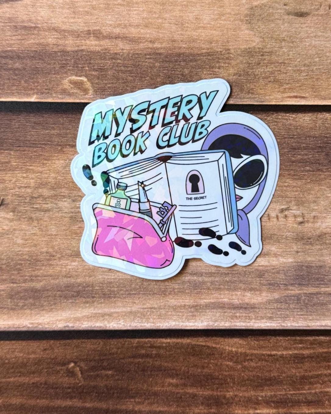 Bookish Book Club Holographic Sticker