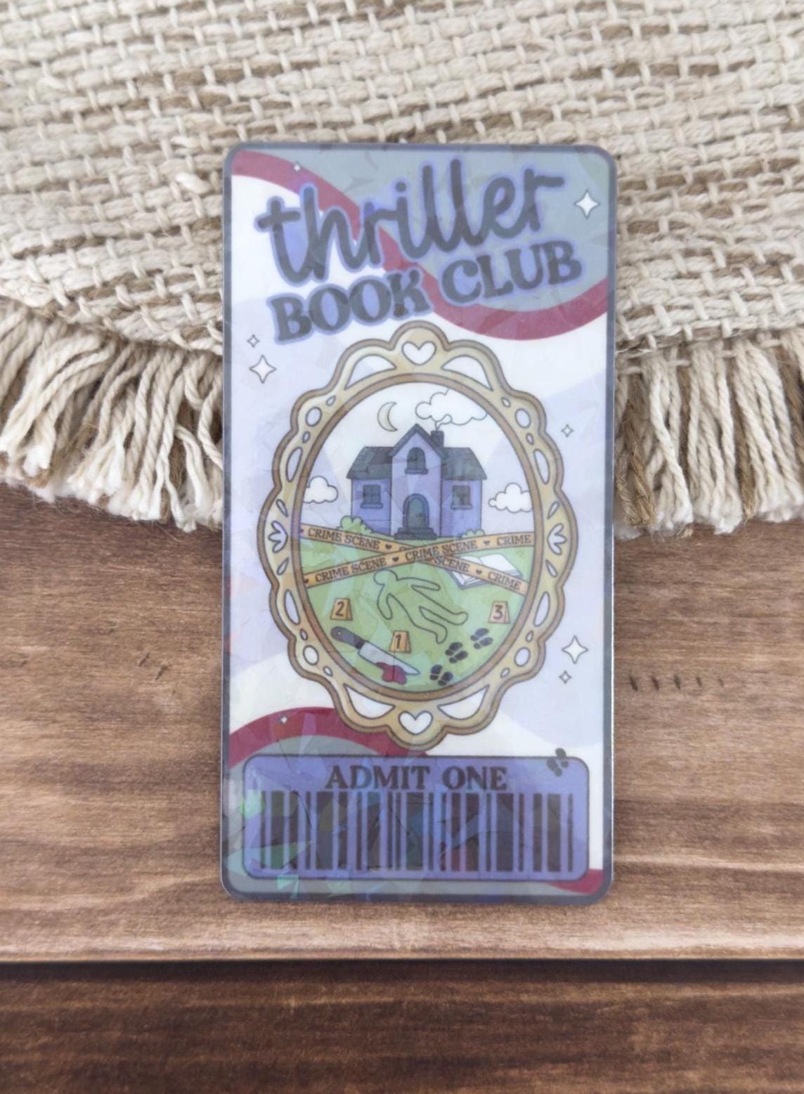 Bookish Frame Book Club Holographic Bookmark