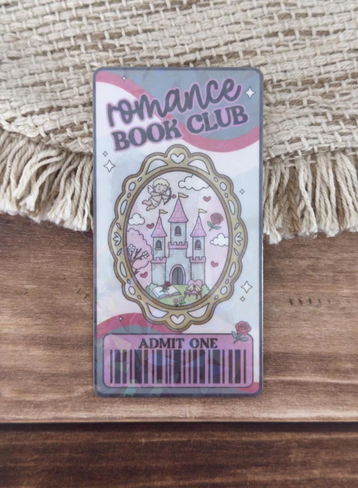 Bookish Frame Book Club Holographic Bookmark