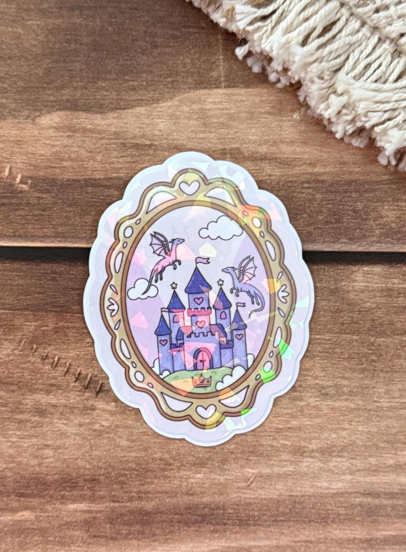 Bookish Frame Sticker Holographic Sticker
