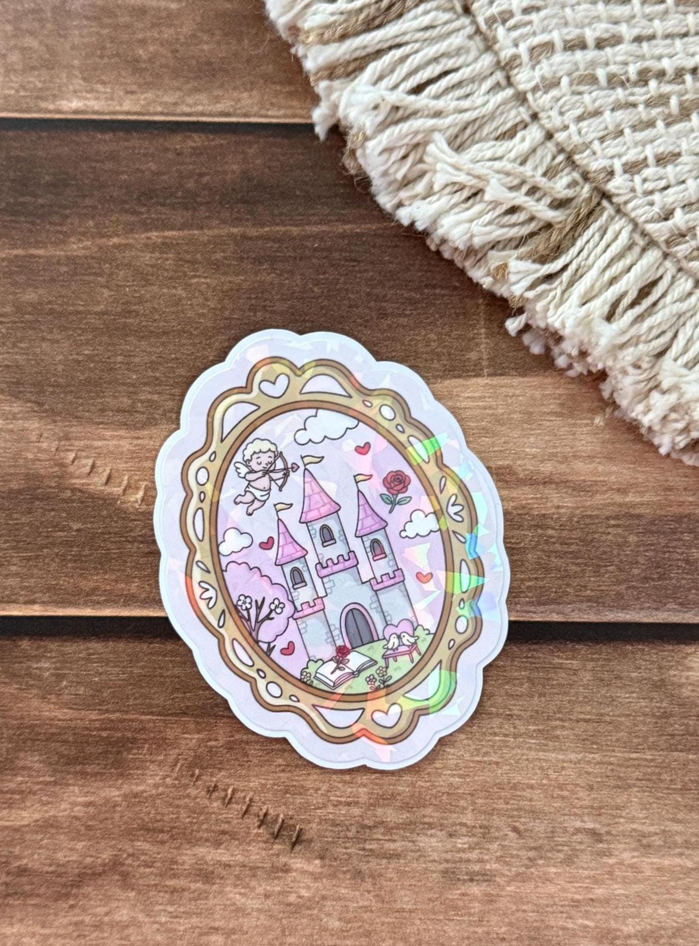 Bookish Frame Sticker Holographic Sticker