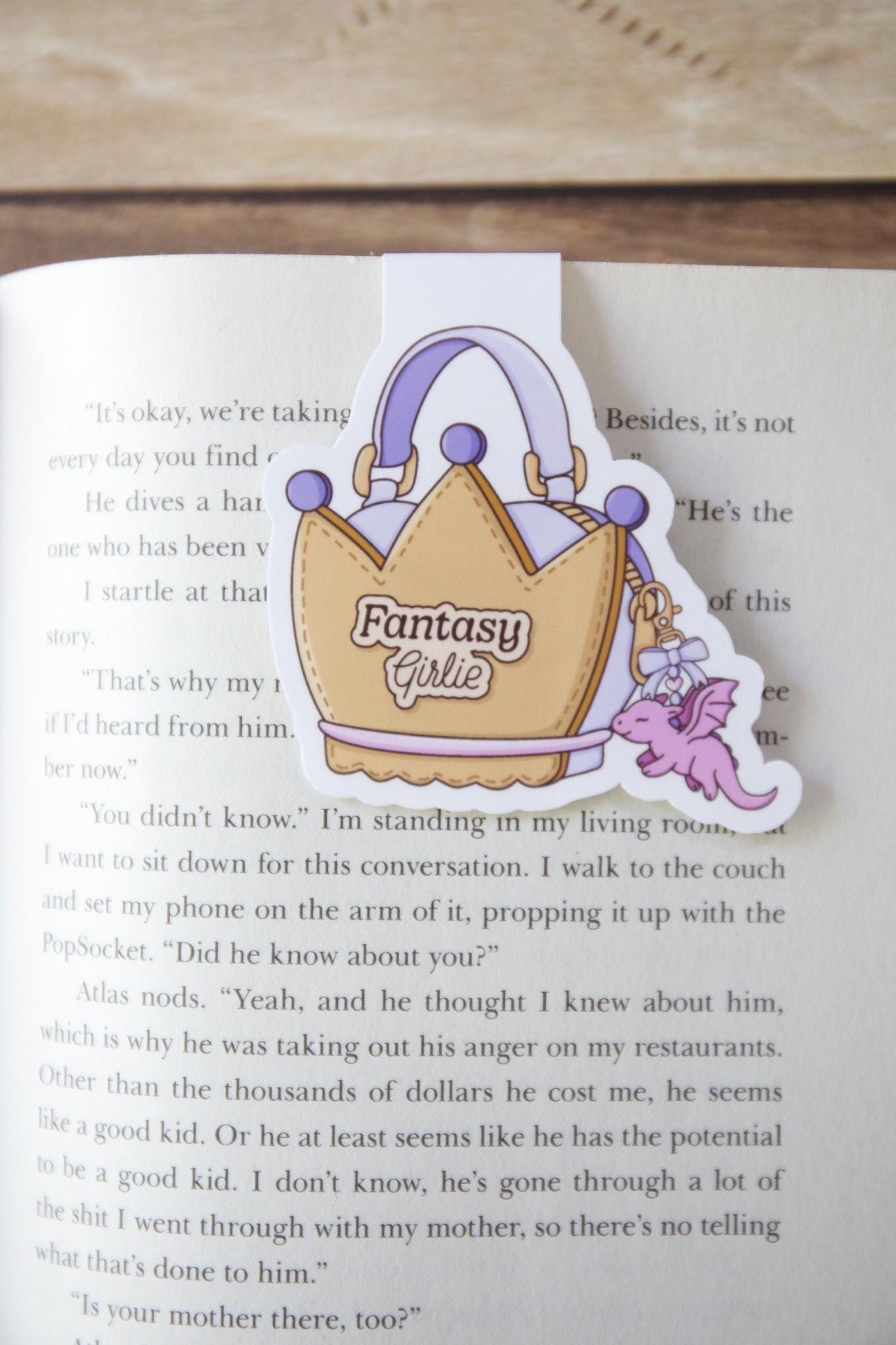 Bookish Girlie Bag Magnetic Bookmark