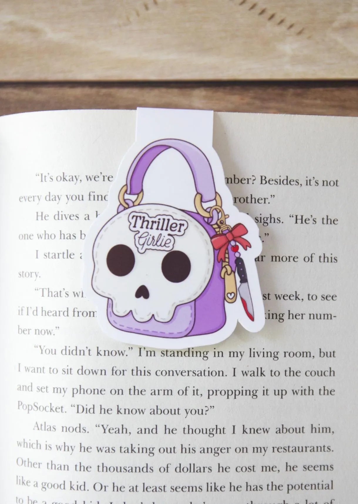 Bookish Girlie Bag Magnetic Bookmark