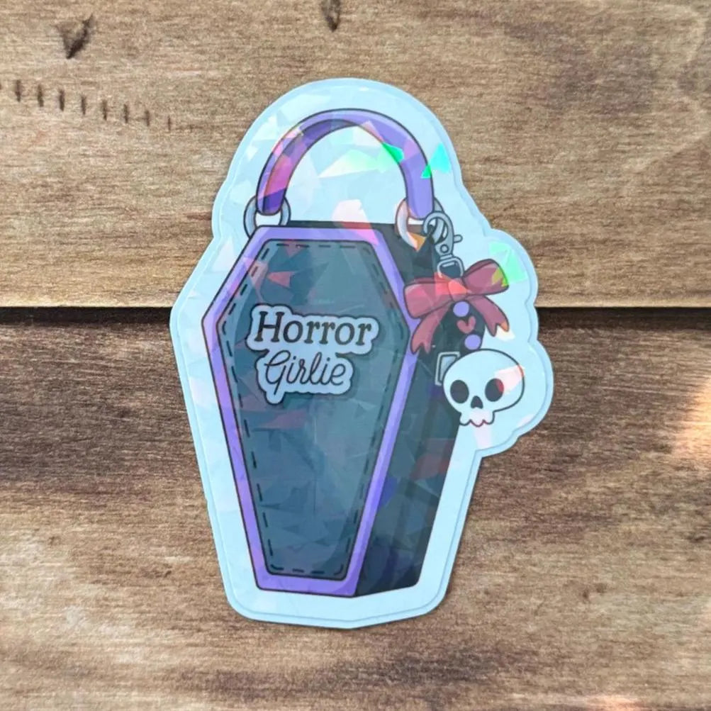 Bookish Girlie Bag Holographic Sticker