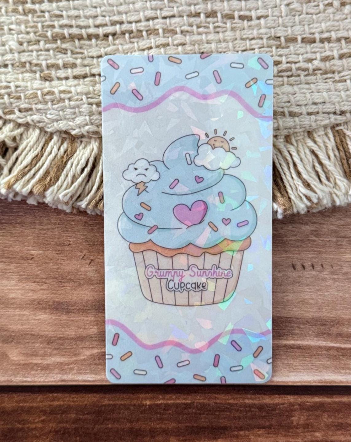 Romance Cupcake Bookmark Holographic Bookmark
