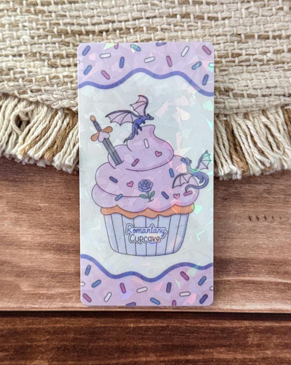 Romance Cupcake Bookmark Holographic Bookmark